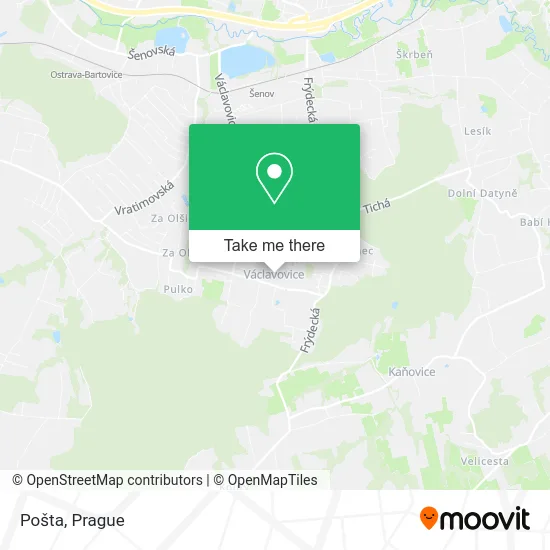Карта Pošta