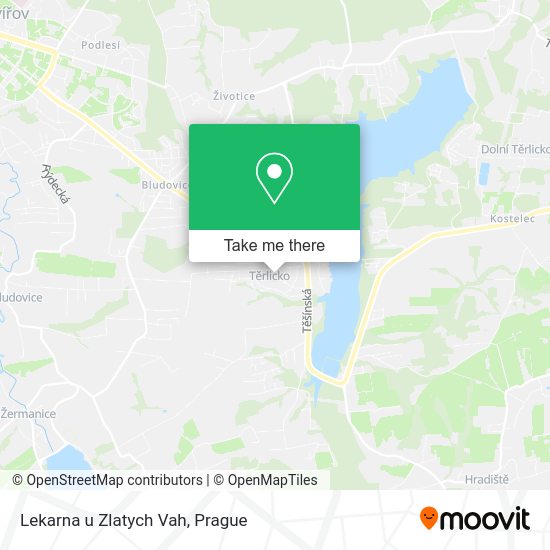 Карта Lekarna u Zlatych Vah
