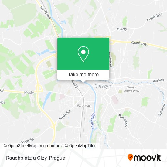 Карта Rauchplatz u Olzy