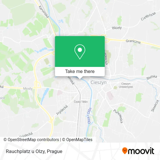 Карта Rauchplatz u Olzy
