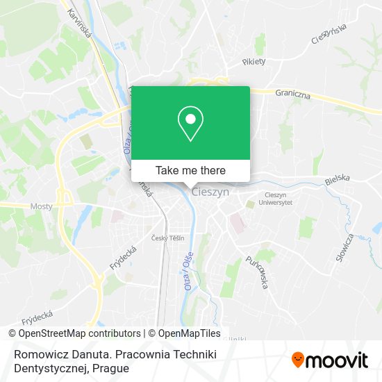 Карта Romowicz Danuta. Pracownia Techniki Dentystycznej