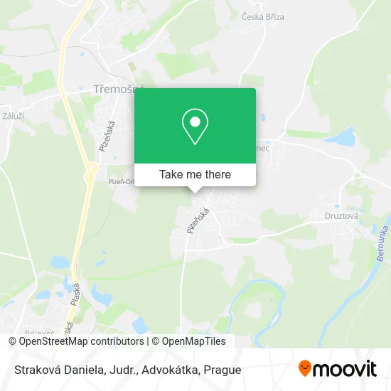 Карта Straková Daniela, Judr., Advokátka