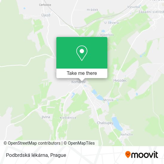 Карта Podbrdská lékárna