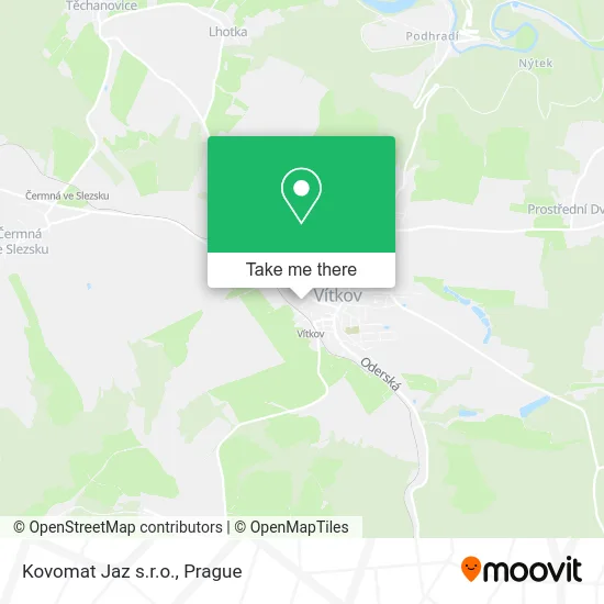 Карта Kovomat Jaz s.r.o.