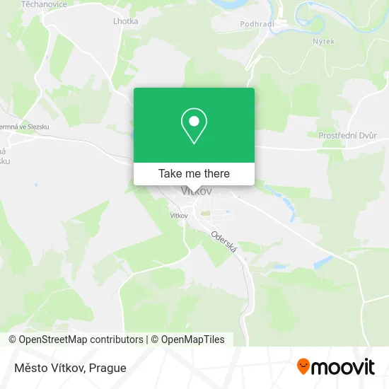 Město Vítkov map