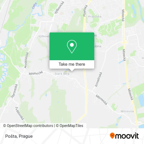 Карта Pošta