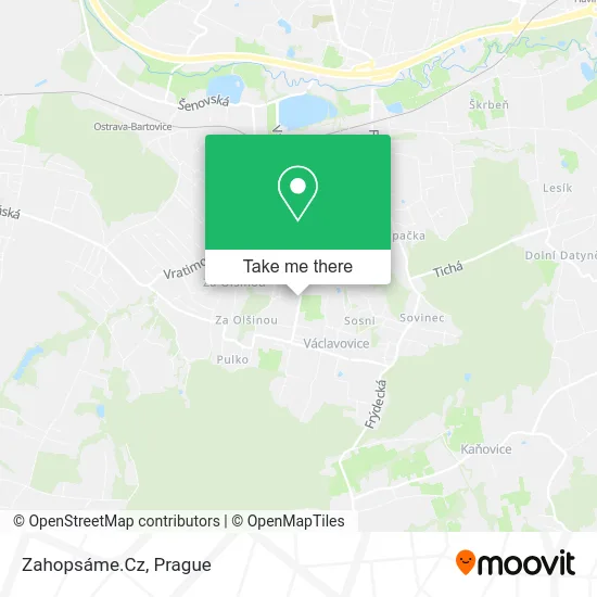 Карта Zahopsáme.Cz