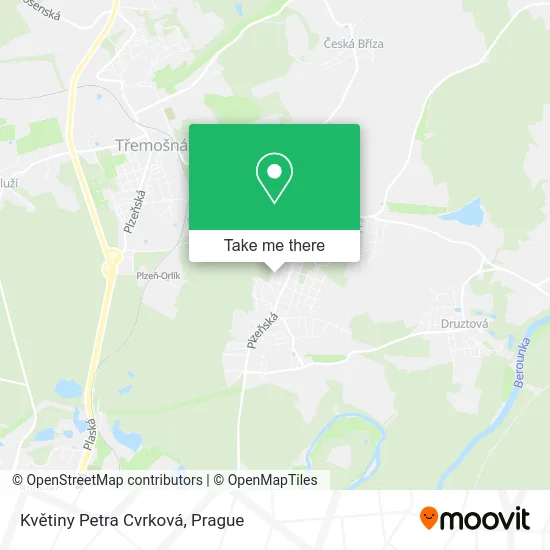 Květiny Petra Cvrková map