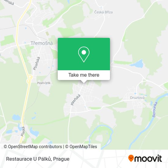Карта Restaurace U Pálků