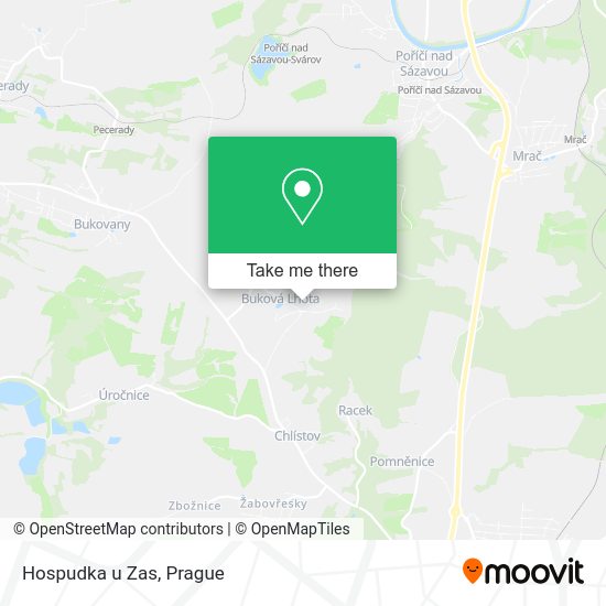 Карта Hospudka u Zas