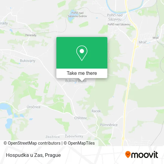 Карта Hospudka u Zas