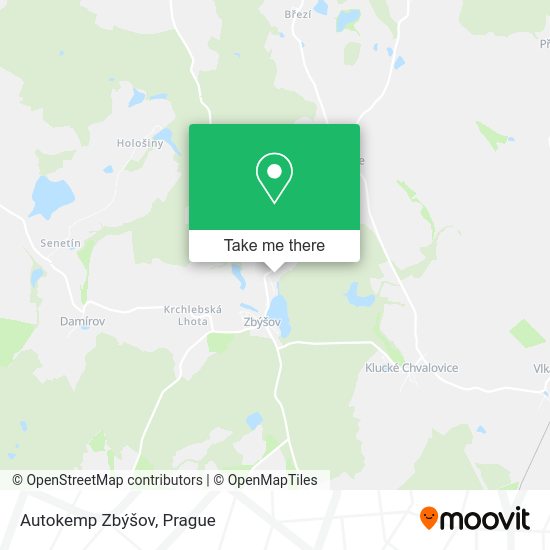 Карта Autokemp Zbýšov