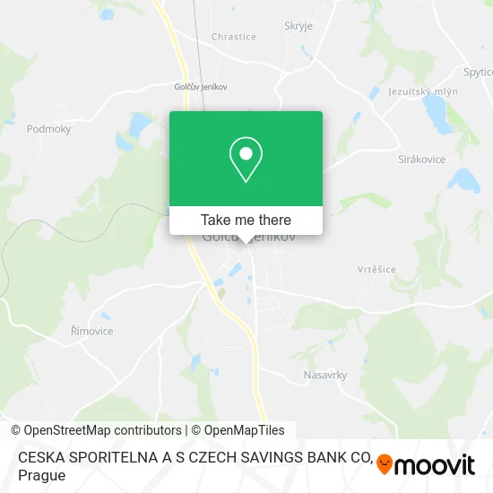 Карта CESKA SPORITELNA A S CZECH SAVINGS BANK CO