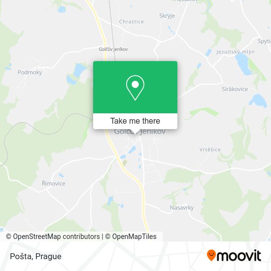 Карта Pošta