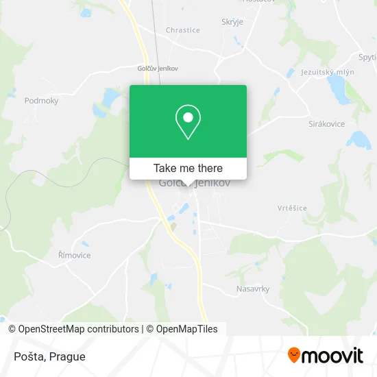 Карта Pošta