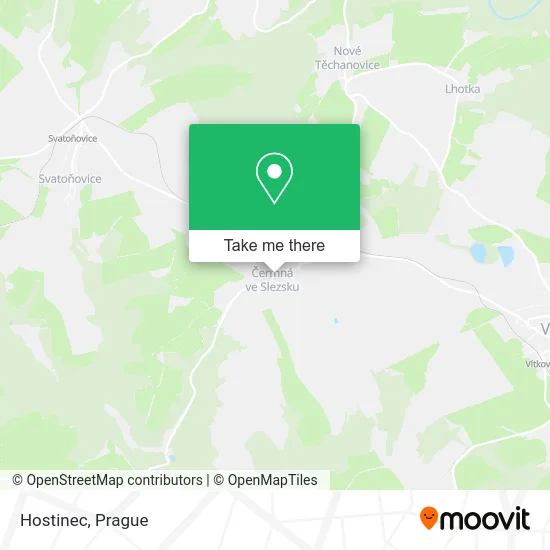 Карта Hostinec