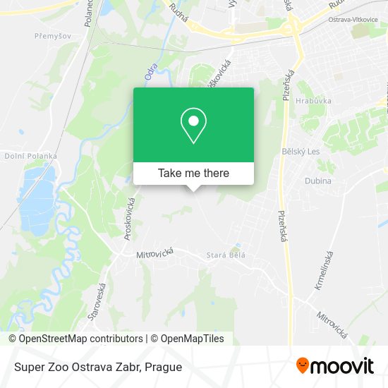 Карта Super Zoo Ostrava Zabr