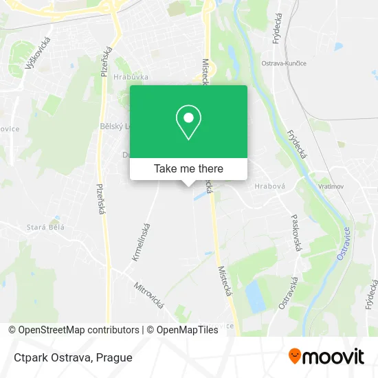 Карта Ctpark Ostrava