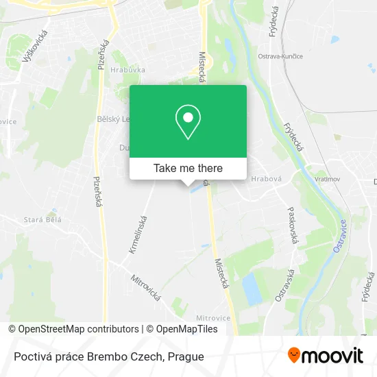 Карта Poctivá práce Brembo Czech