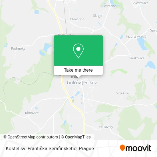 Kostel sv. Františka Serafinského map