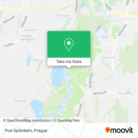 Карта Pod Splávkem