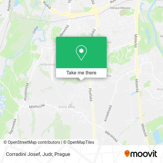 Карта Corradini Josef, Judr