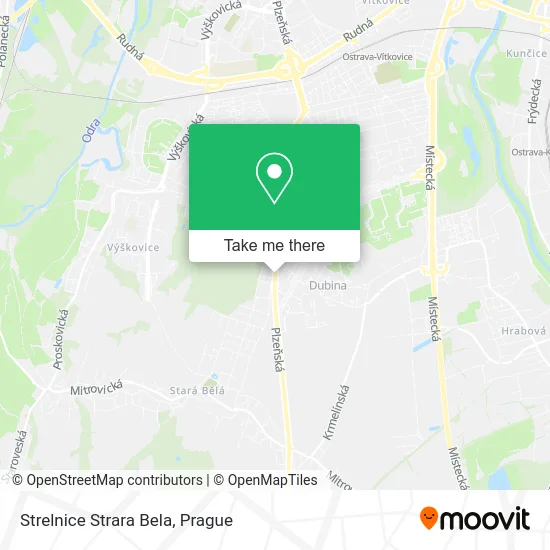 Карта Strelnice Strara Bela