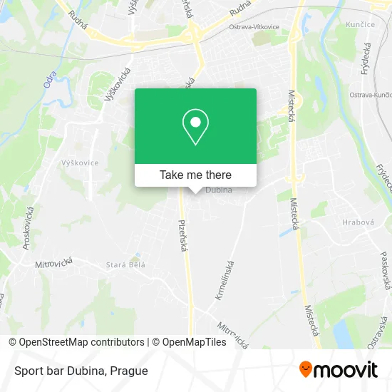 Карта Sport bar Dubina