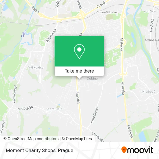 Moment Charity Shops map