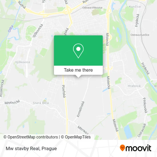 Карта Mw stavby Real