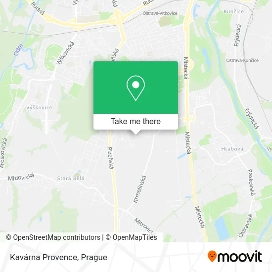 Карта Kavárna Provence