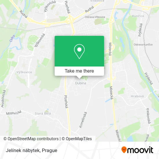 Карта Jelínek nábytek