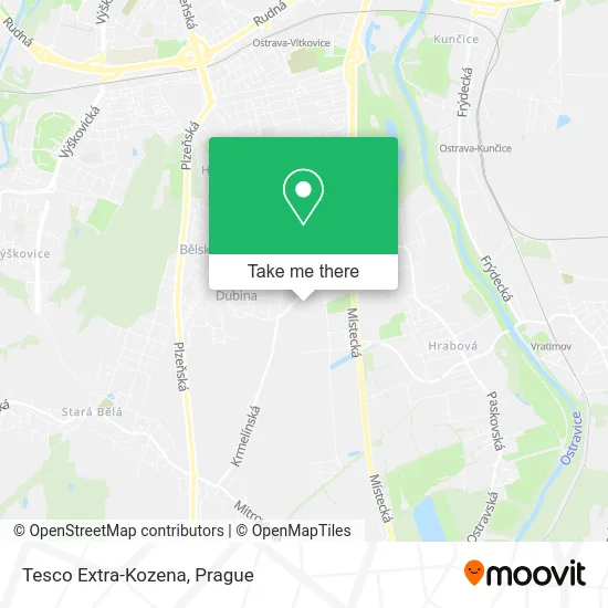 Карта Tesco Extra-Kozena