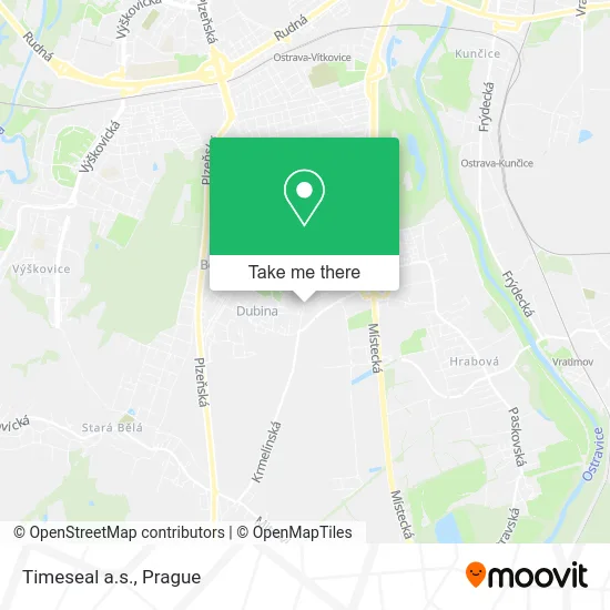 Карта Timeseal a.s.