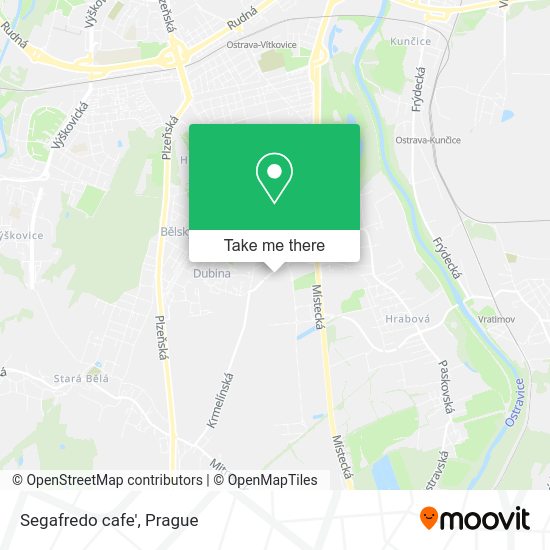 Карта Segafredo cafe'