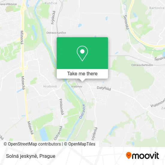 Карта Solná jeskyně