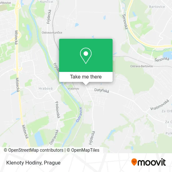Klenoty Hodiny map