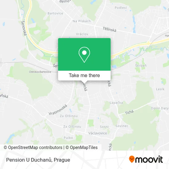 Карта Pension U Duchanů