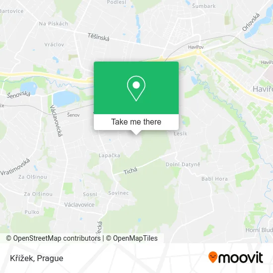 Křížek map