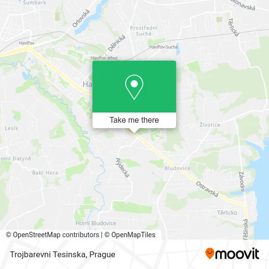 Карта Trojbarevni Tesinska