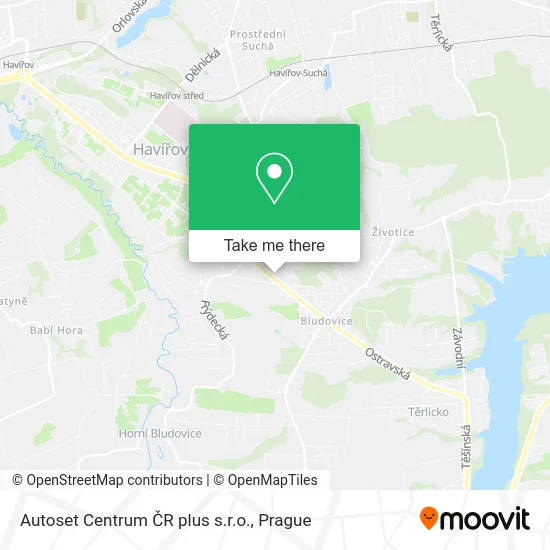 Карта Autoset Centrum ČR plus s.r.o.