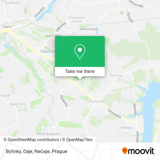Карта Bylinky, čaje, Nečaje