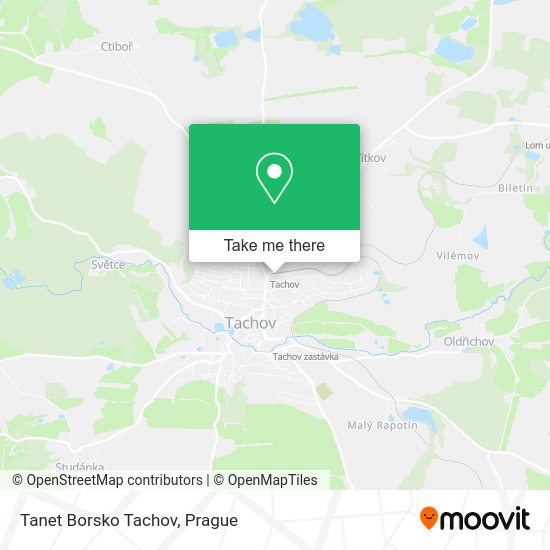 Карта Tanet Borsko Tachov