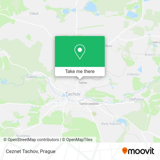 Карта Ceznet Tachov