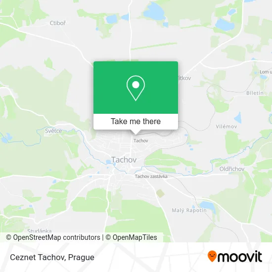 Ceznet Tachov map