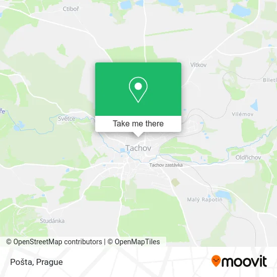Карта Pošta