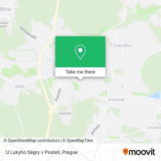 Карта U Lukyho Ségry v Posteli