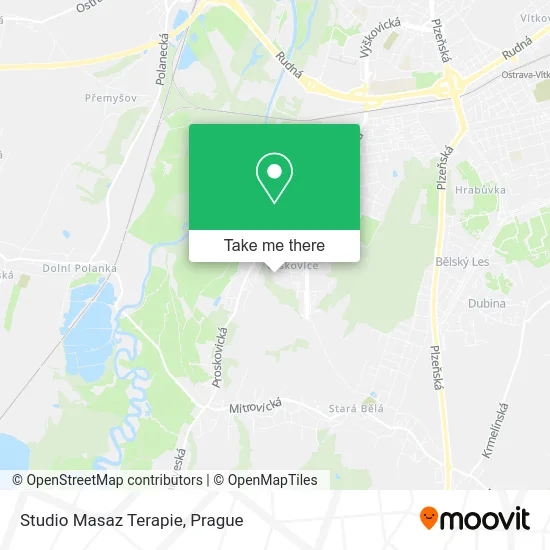 Карта Studio Masaz Terapie