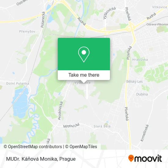 Карта MUDr. Káňová Monika
