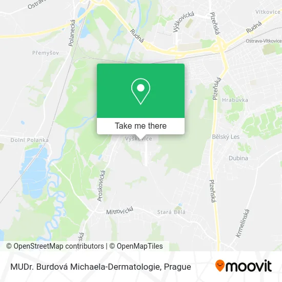 Карта MUDr. Burdová Michaela-Dermatologie